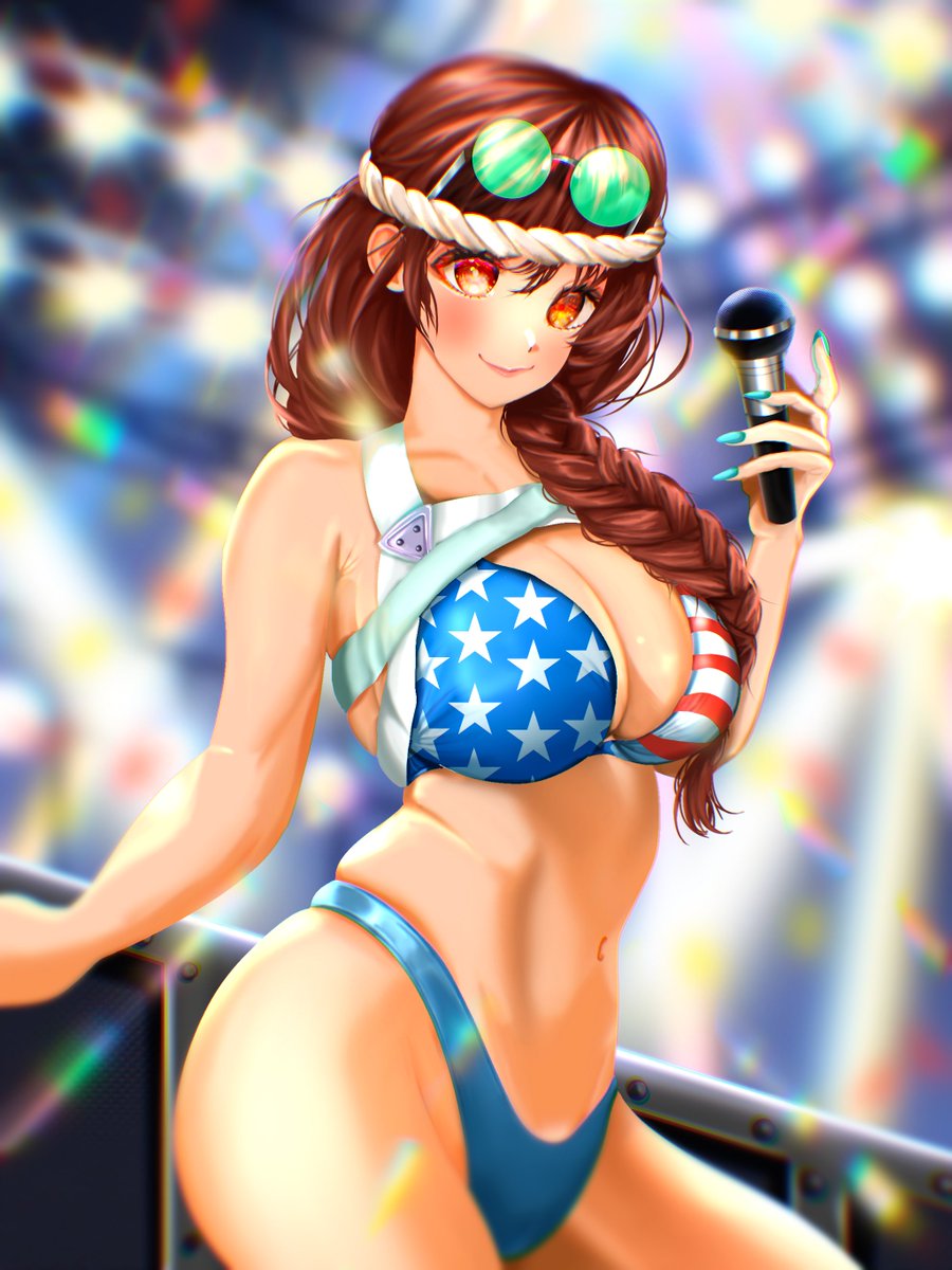 Happy 4th of July 🇺🇸 Azuki Elementals No.7958 of @NFTCrazyKRC US Ver.