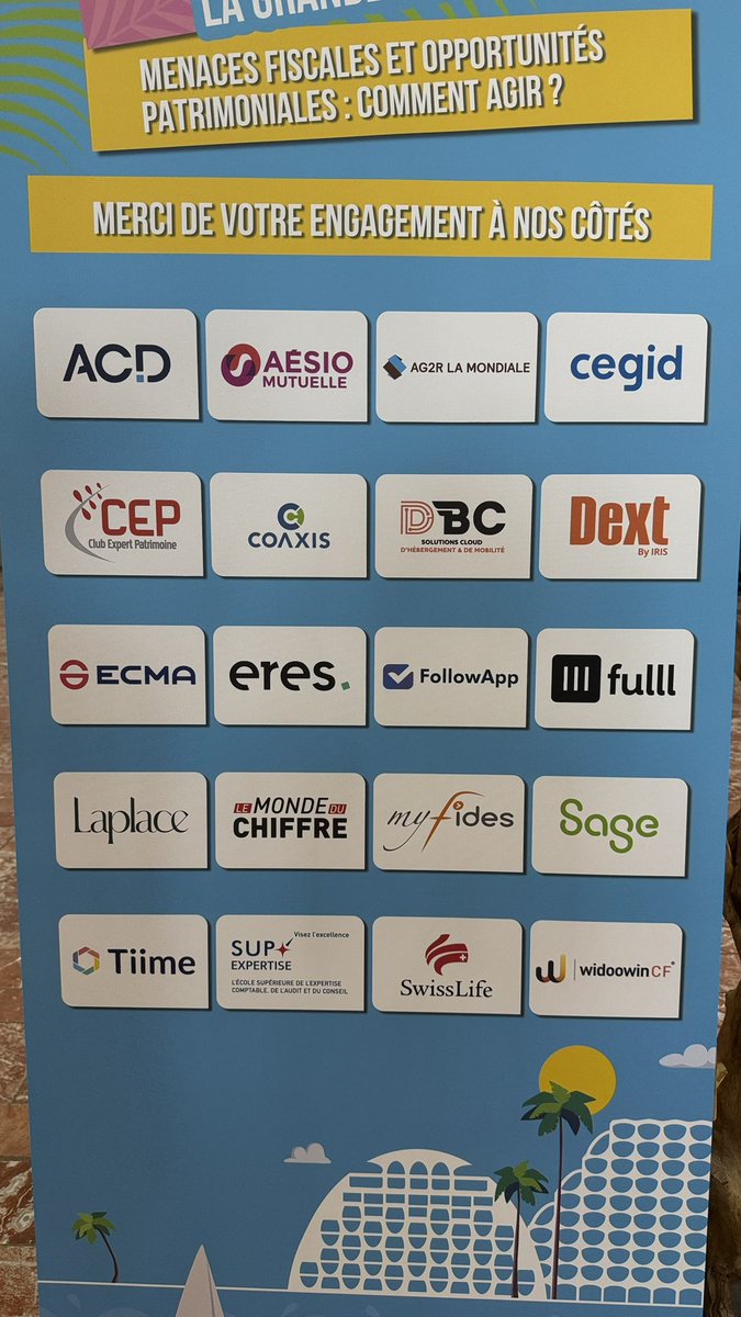 🙏merci à tous nos partenaires pour votre engagement à nos côtés 🤩
#CongresEnsemblePourAgir