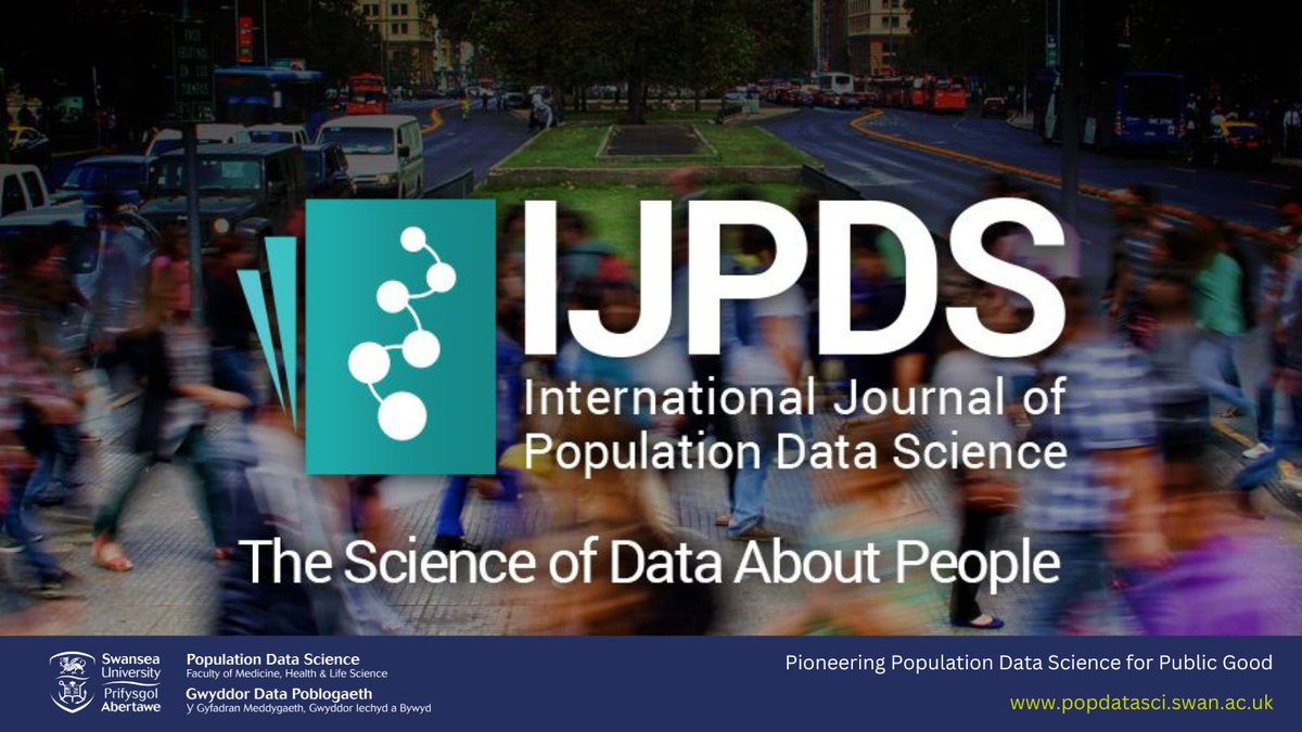 PopDataSci_SU's tweet photo. Based in @PopDataSci_SU – @IJPDS publishes articles on all aspects of research, development and evaluation connected with data about people and populations. #openaccess #ejournal @SwanseaUni https://t.co/dMCgRpKbRk