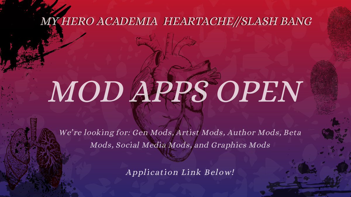 🫀MOD APPLICATIONS ARE OPEN 7/4-7/18🫀

Are you a fan of gay angsty fanfics? So are we! And we could use an extra hand!

No experience is required!

🔪Application link below </3🔪