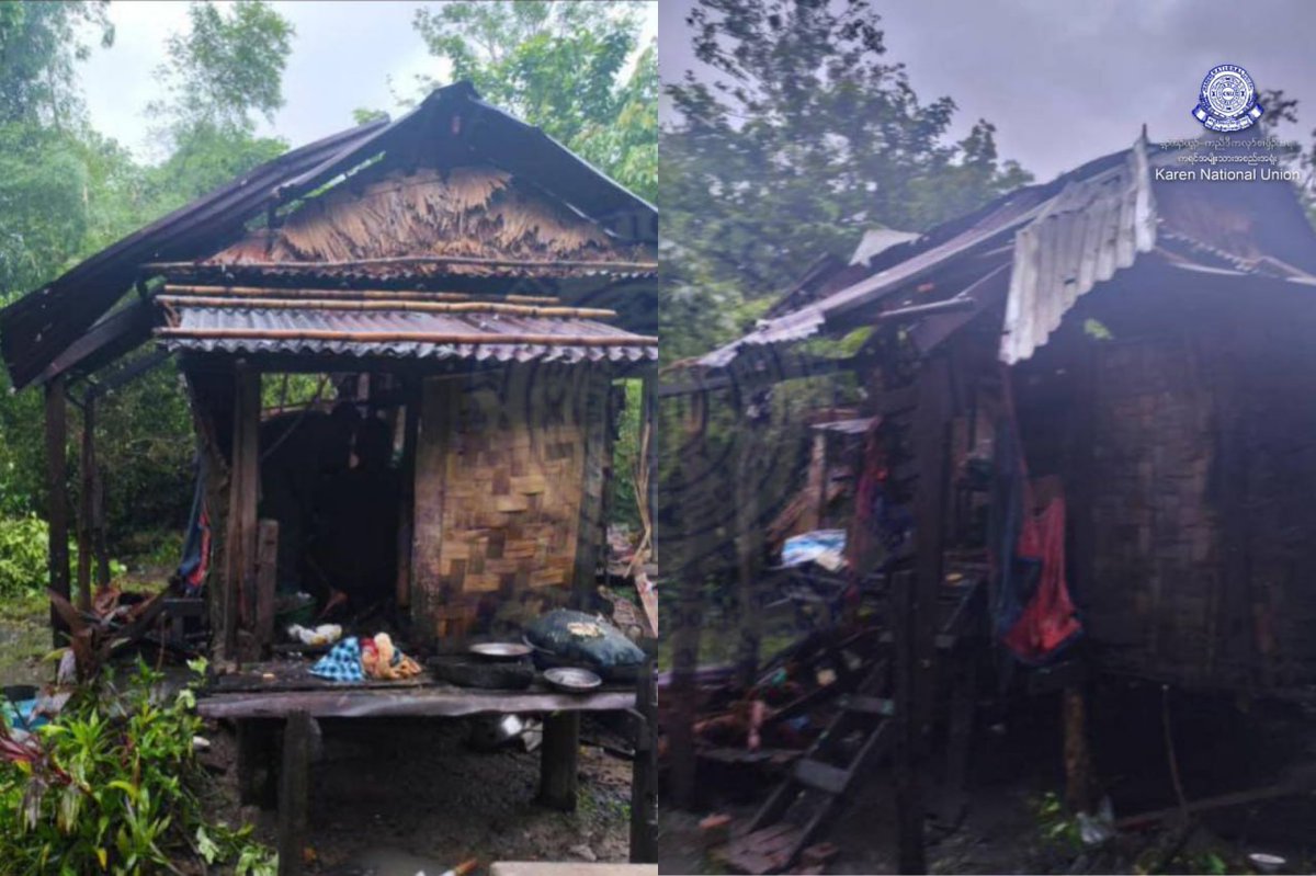 zawmoethant71's tweet photo. Five civilians were killed & 25 others were injured when military council's #264thInfantry Battalion attacked villages in #LeDo & #SawHti Tsps in #Bago Div with airstrikes & artillery fire at around 21:00 pm on Jul1.
https://t.co/FKFKaQojBx
#2025Jul04Coup
#WhatsHappeningInMyanmar https://t.co/MggWIPrazJ