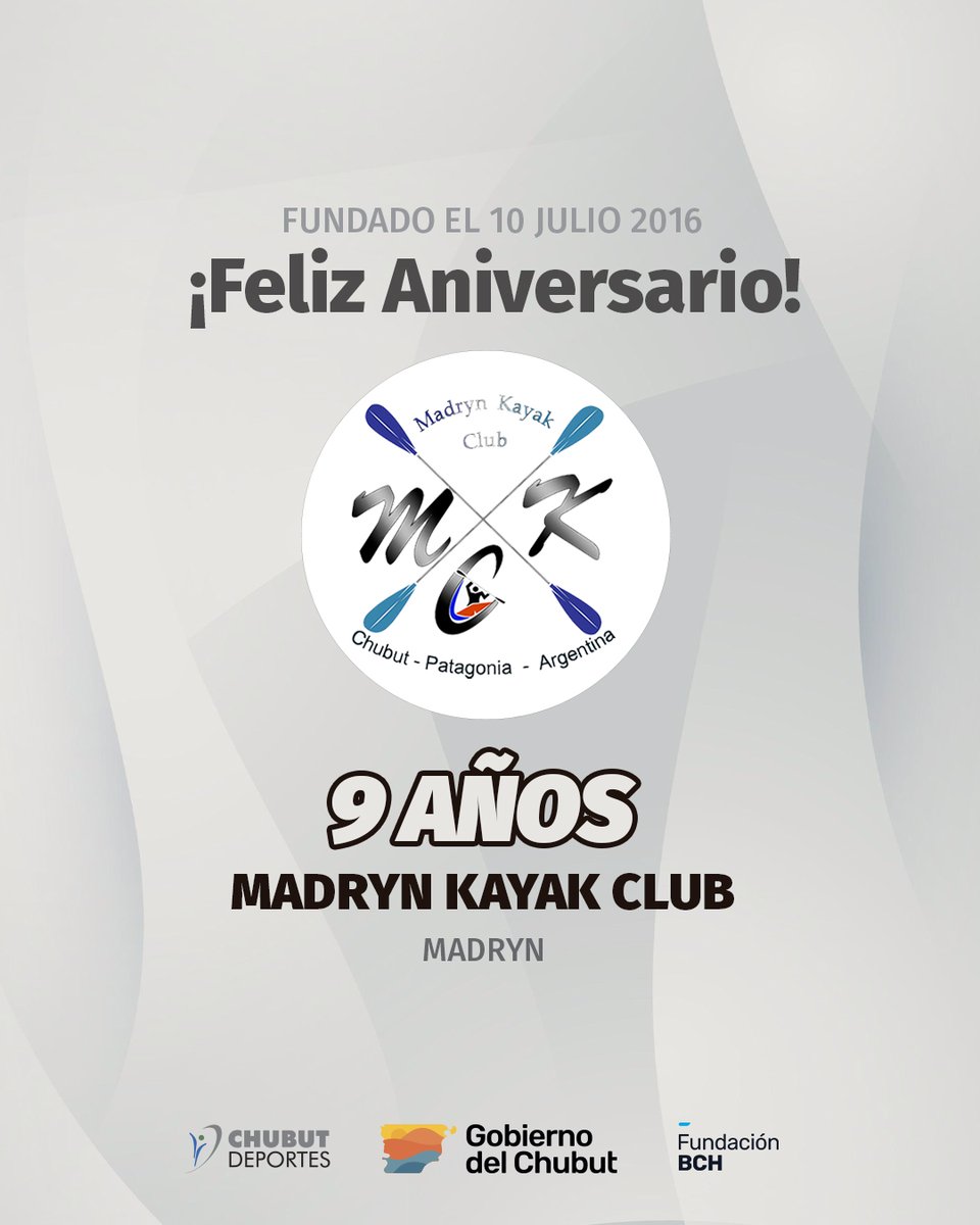 Feliz 9° Aniversario Madryn Kayak Club 🎉
#aniversario #club #chubutdeportes #PuertoMadryn