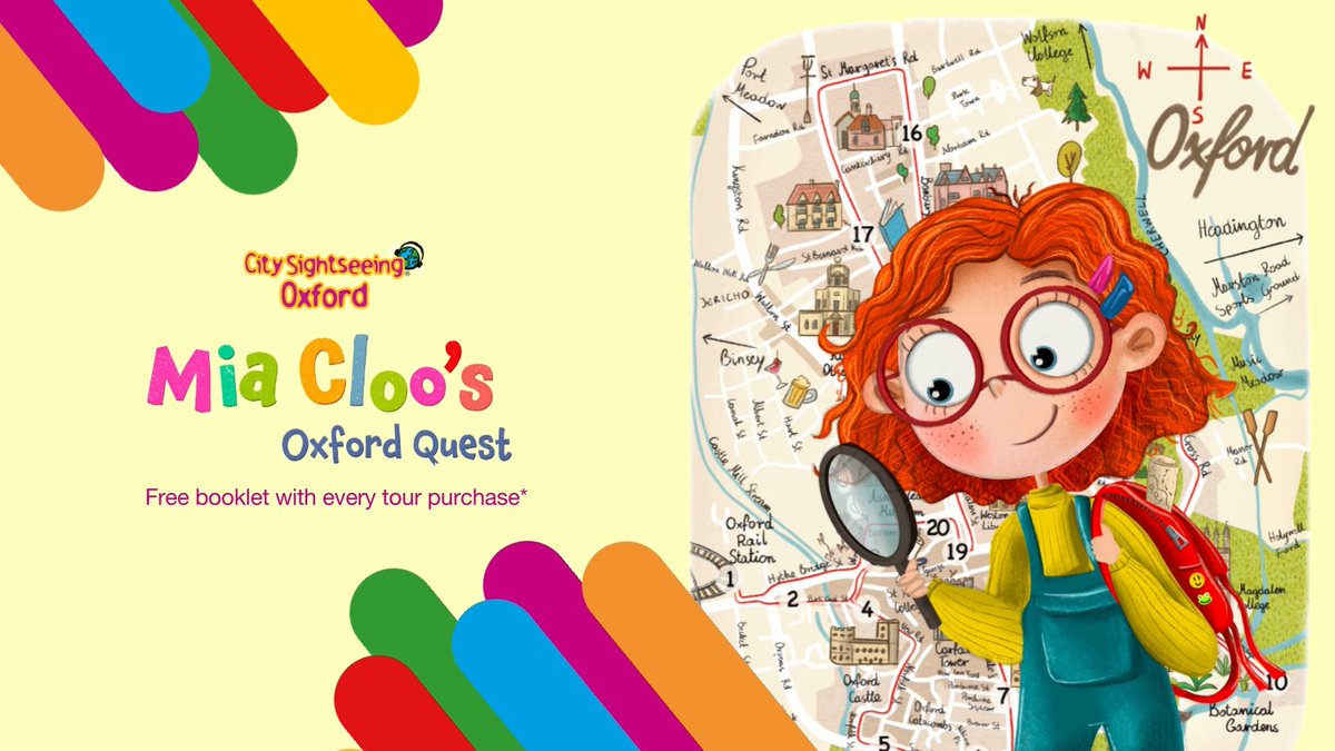 City Sightseeing Oxford (@oxfordopentop) on Twitter photo Looking for a clever twist on sightseeing? Try Mia Cloo’s Oxford Quest! A family adventure full of clues and fun!🔎
Learn about Mia Cloo👉 citysightseeingoxford.com/oxford-quest/
#FamilyActivities #ThingsToDoInOxford Looking for a clever twist on sightseeing? Try Mia Cloo’s Oxford Quest! A family adventure full of clues and fun!🔎
Learn about Mia Cloo👉 citysightseeingoxford.com/oxford-quest/
#FamilyActivities #ThingsToDoInOxford