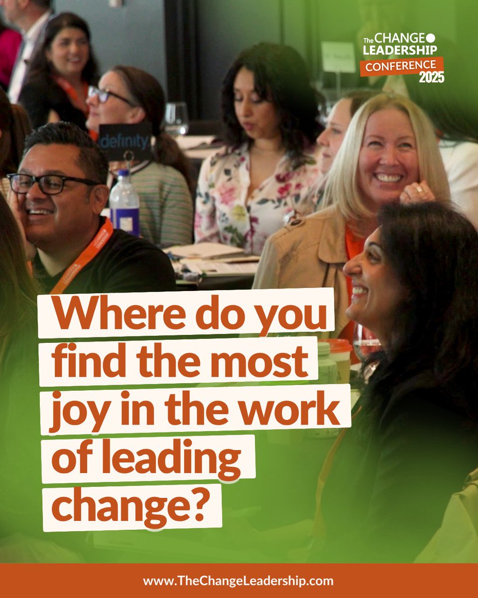 Ready for more moments like this?

Join us at next year’s Change Leadership Conference

The first 50 tickets are now available with our biggest discounts. Super early bird pricing you don’t want to miss before it's sold out.

Secure your seat here: eventbrite.com/e/change-leade…