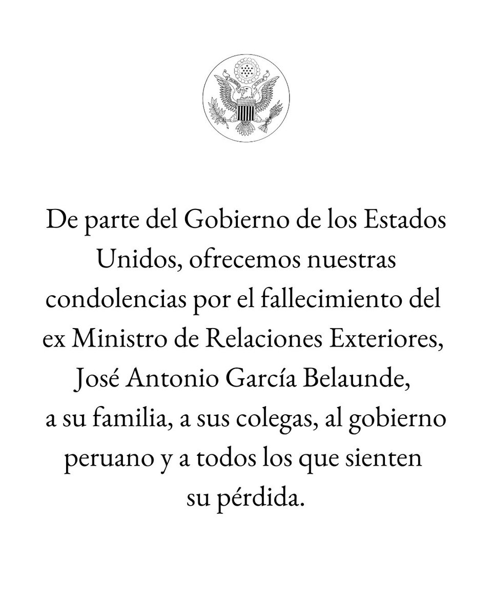 USEMBASSYPERU's tweet image. 