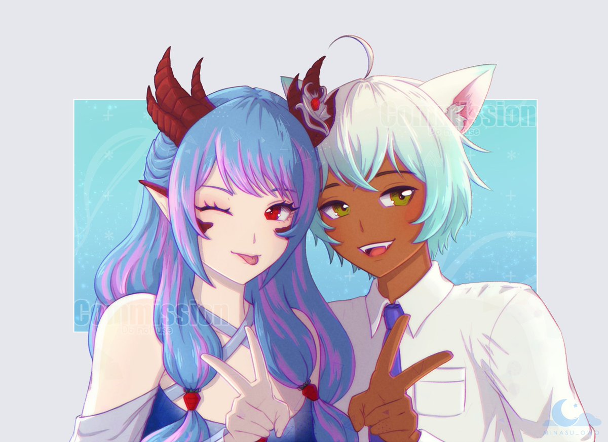 Minasu_owo's tweet image. ych Commission for @alxberi (ෆ˙ᵕ˙ෆ)♡
this is such a cute one!
Also congratulations TeacatGavin 🎉 (I'm a bit late 😭)
tysm for commissioning me!💜
#commission #VGenComm #ych