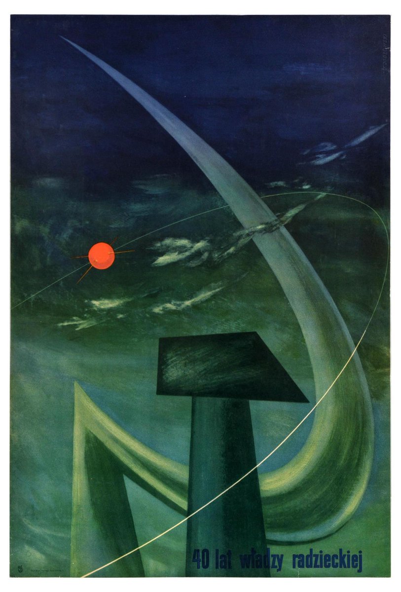 "40 years of Soviet power", Polish poster, 1957