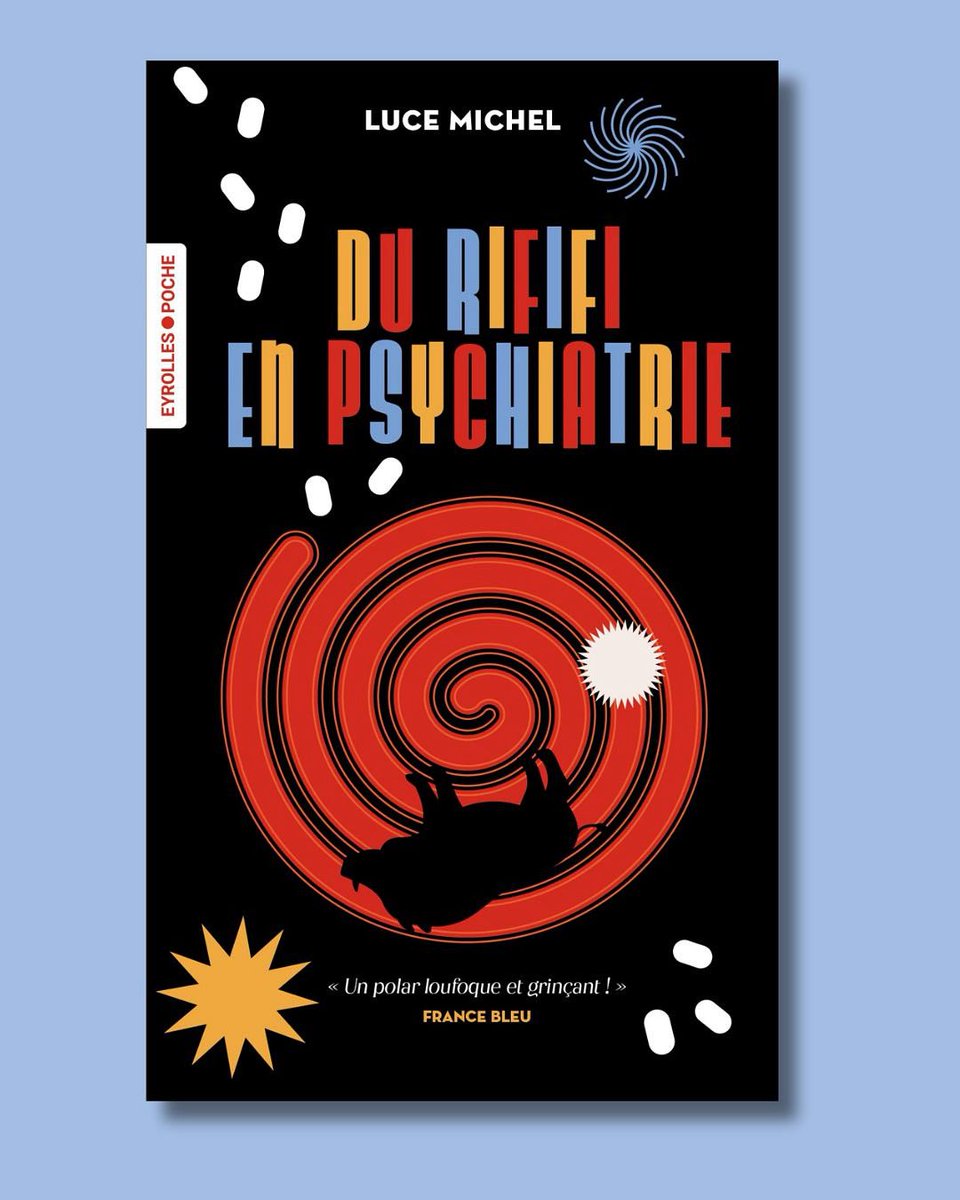 Cover reveal! 💥The first installment in the cozy noir The Bus Stop Mystery Series (La Bande de l’Abribus) by French author Luce Michel will be published in pocket edition by <a href="/Eyrolles/">Eyrolles</a> on September 11th: DU RIFIFI EN PSYCHIATRIE (The Curse of the Three Saints)!
