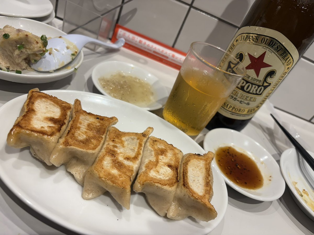 poor_5v's tweet photo. 北千住の餃子のラスパガス🥟ってとこ美味かったな https://t.co/oRzFR8koGA