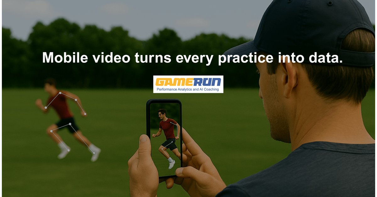 GameRunInc's tweet image. Capture every drill, rep, and sprint—GameRun transforms mobile video into meaningful data that drives real improvement.

#GameRun #AIinSports #SmartCoaching #PerformanceAnalytics #YouthSports #AthleteDevelopment #SportsTechnology #VideoAnalysis