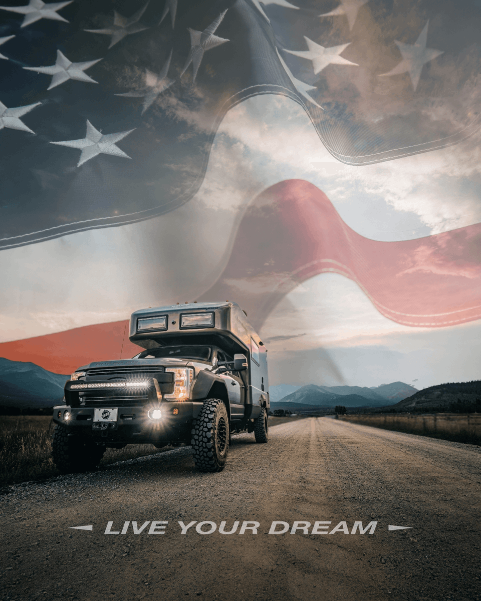 EarthRoamer's tweet photo. This Fourth of July, we celebrate the freedom to roam the natural wonders of our great country. We hope your holiday celebrations are filled with good food and endless family fun! 🇺🇸 #earthroamer https://t.co/66oeHN7lj8