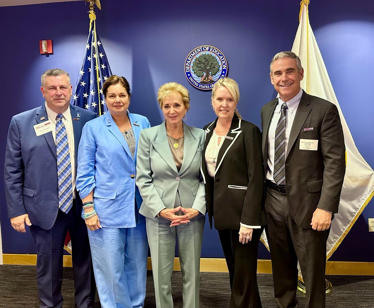 Thank you to <a href="/EDSecMcMahon/">Secretary Linda McMahon</a> for meeting with us to talk about protecting students + teachers. School safety must be a national priority.