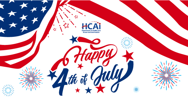 CA_HCAI's tweet image. 🎇Our offices will be closed on July 4, 2025 in honor of Independence Day. We wish everyone a safe and happy holiday! 🎆