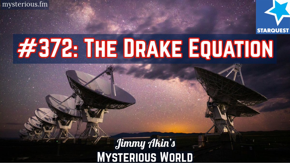 mys_world's tweet image. Is Earth alone? @JimmyAkin3000 and @bettnet unpack the Drake Equation’s quest to count alien civilizations. Is 50 million potential galactic neighbors realistic—or just hopeful math? mysterious.fm/372