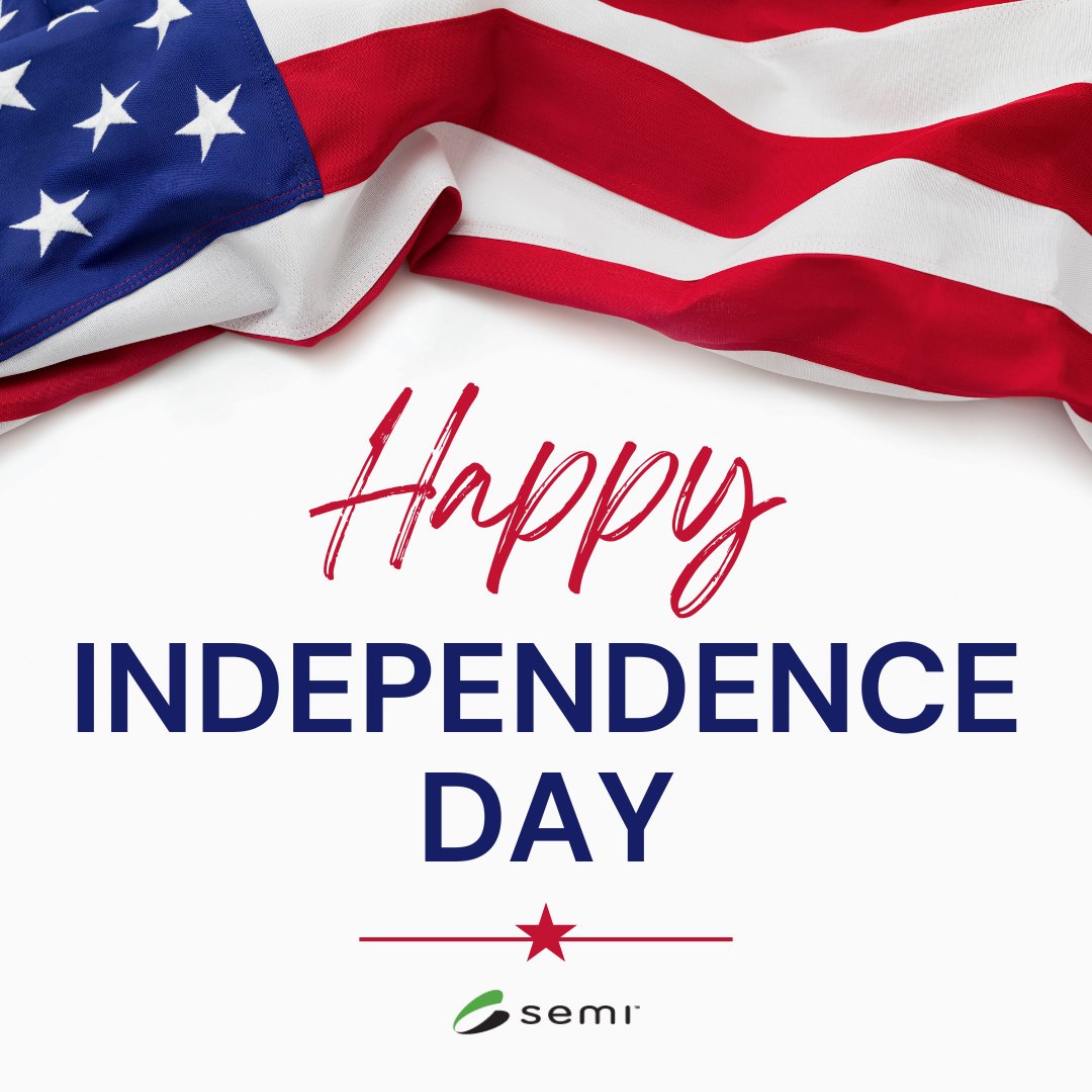Today, we celebrate the innovation, resilience, and freedom that drive the semiconductor industry forward. Happy 4th of July from the SEMI Americas Team!