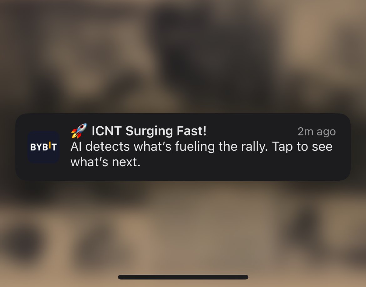 Just got this notification on my phone - I'm proud of what we achieved. Here's what's fueling $ICNT: Real-world utility with 1,000+ enterprise customers, close to $7m ARR and investors like <a href="/1kxnetwork/">1kx</a> and <a href="/nolimithodl/">No Limit Holdings</a> enabling @ICN_protocol to build the future of the internet.