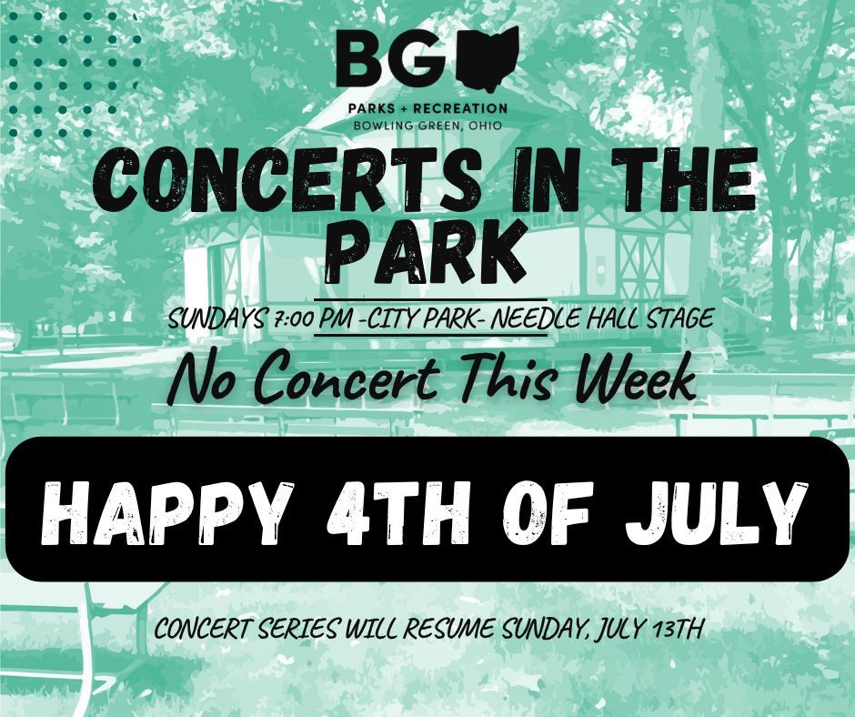 🌅 No Concert This Sunday
Enjoy your Fourth of July weekend! Our Concerts in the Park series will return next Sunday with more live music to keep your summer rocking.
Have a great holiday weekend!