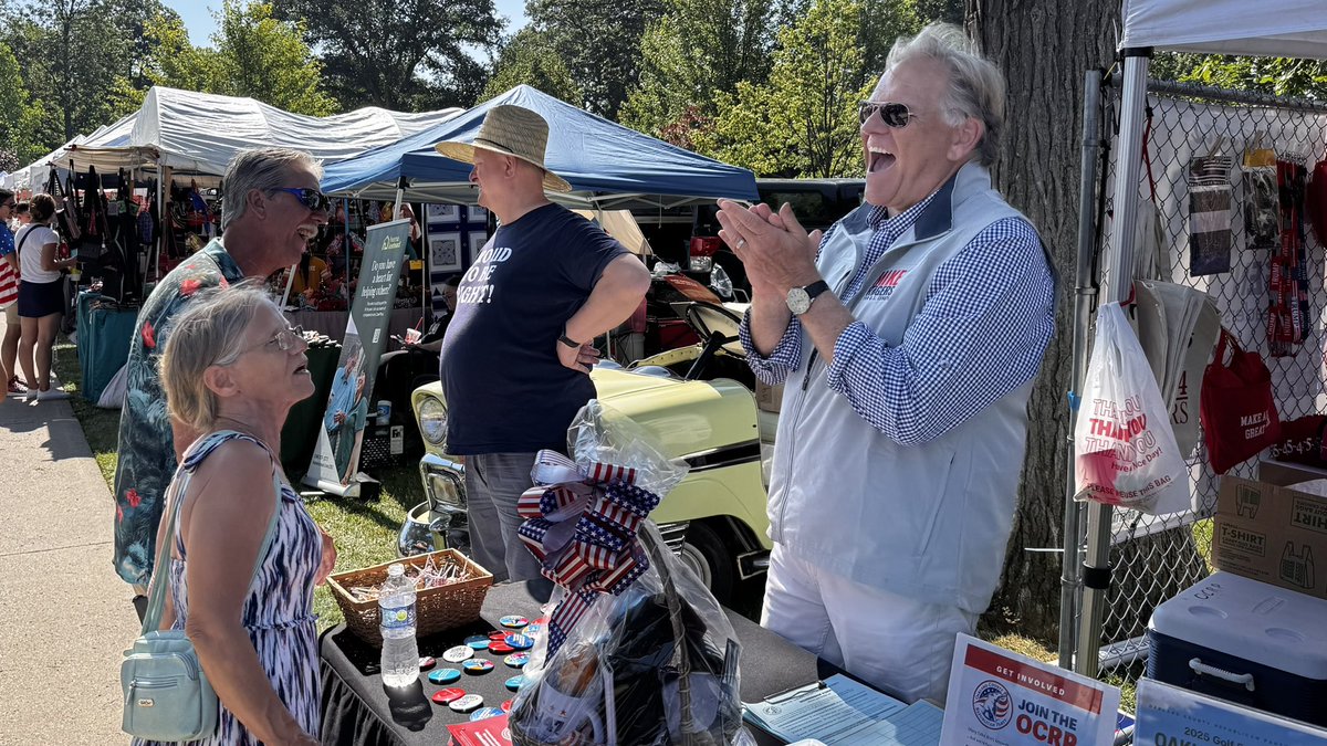 MikeRogersForMI's tweet image. Celebrating FREEDOM with friends at the Clawson Carnival! 🇺🇸