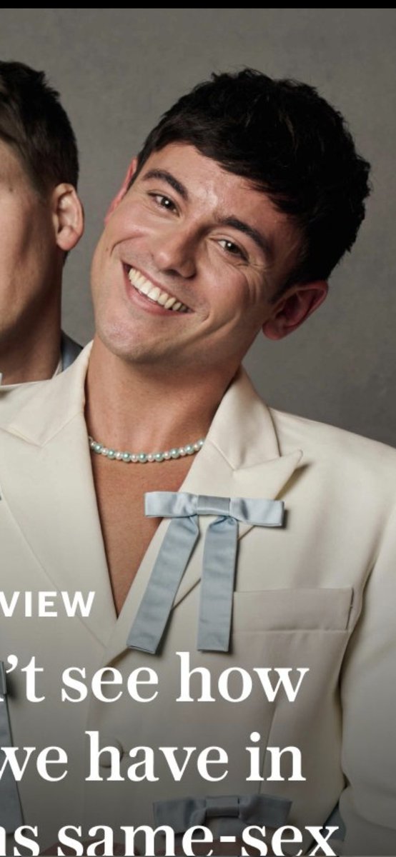 Tom Daley looks like he's just after telling you Sandra's had to call in sick, so he'll be doing your colour today, if that's alright.