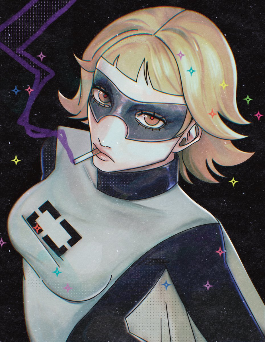___Lovelorn___'s tweet photo. hero baby. 💜🩷🩵💛 #artfight2025. https://t.co/vsIrLBW3ap