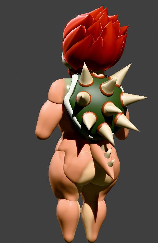 RLaelE's tweet image. This was just me trying to do my own take on a proper "bowsette" design