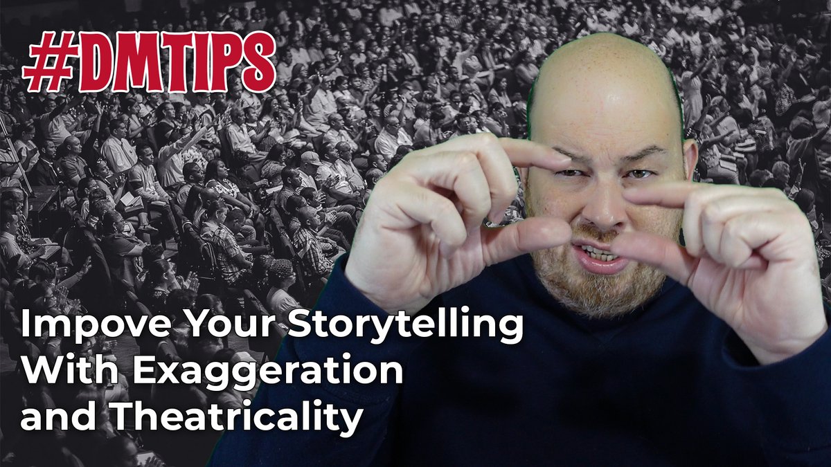 HexedPressman's tweet image. 🎲 🛠️  🎥 #DMTips Improve Your Storytelling with Exaggeration &amp;amp; Theatricality hxpr.to/10pk2tn