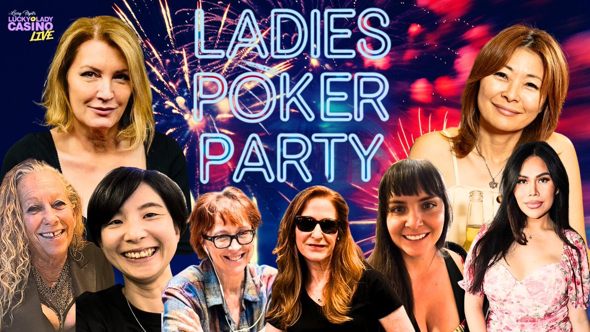 🇺🇸LADIES POKER PARTY🇺🇸

Today, enjoy FUN $2-3 action!
GAME TIME: 2 PM⏰
📺: youtube.com/watch?v=8dzRbd…

⭐️THE DEGENS⭐️
Lea Anne🤩
Shelly PAY THE BITCH💸
Saiko Path♥️
Mariko♦️
Lucky Lady Maria💰
Sky💙
Julia From Palmdale🖤
Stasya🔥
Queens of Poker Juli♠️