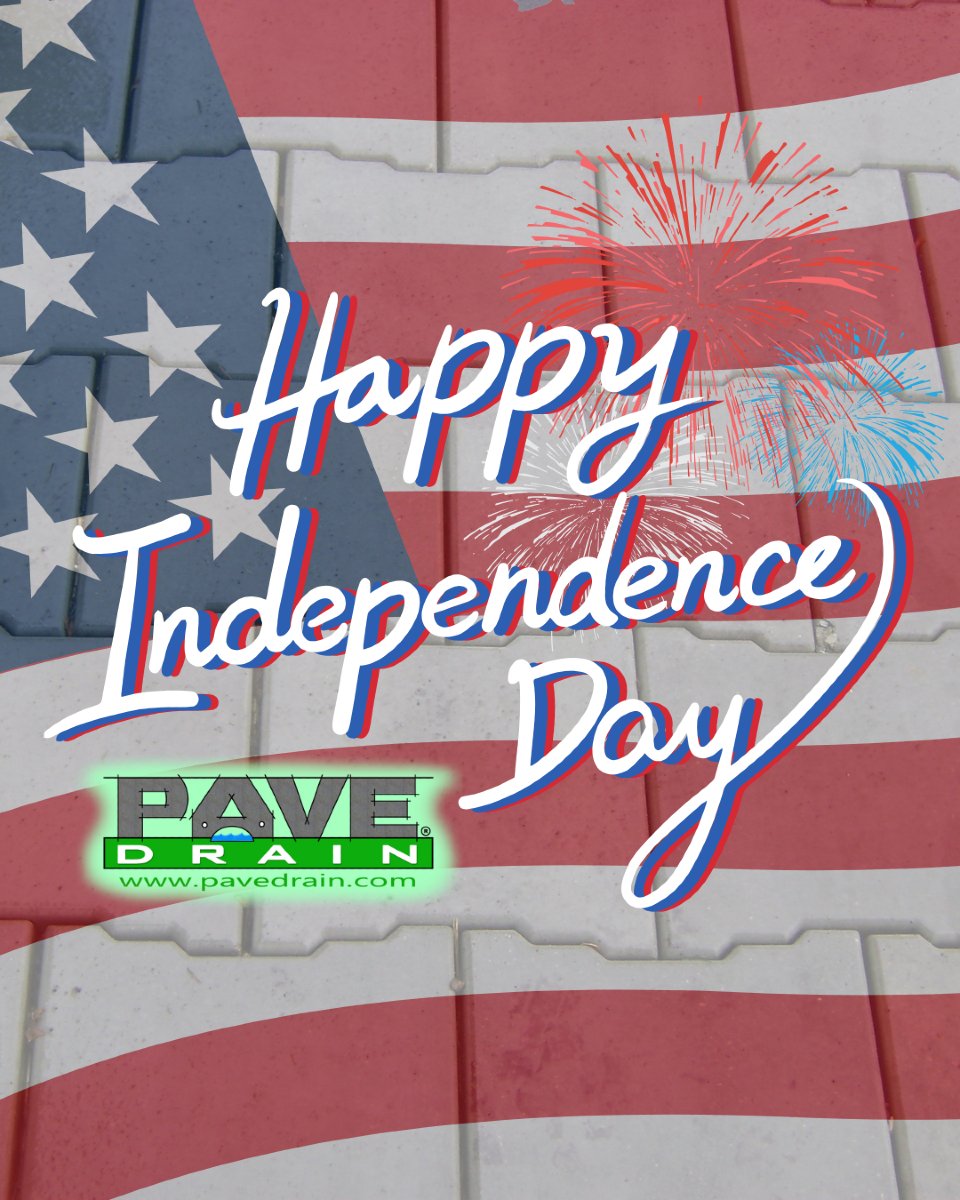 PaveDrain's tweet photo. This Fourth of July, we’re proud to support infrastructure that honors the values our country was built on: durability, function, and service to the public good.

#permeablepaving #greeninfrastructure #stormwater #civilengineering #pavedrain https://t.co/8Kr4s3OMEt