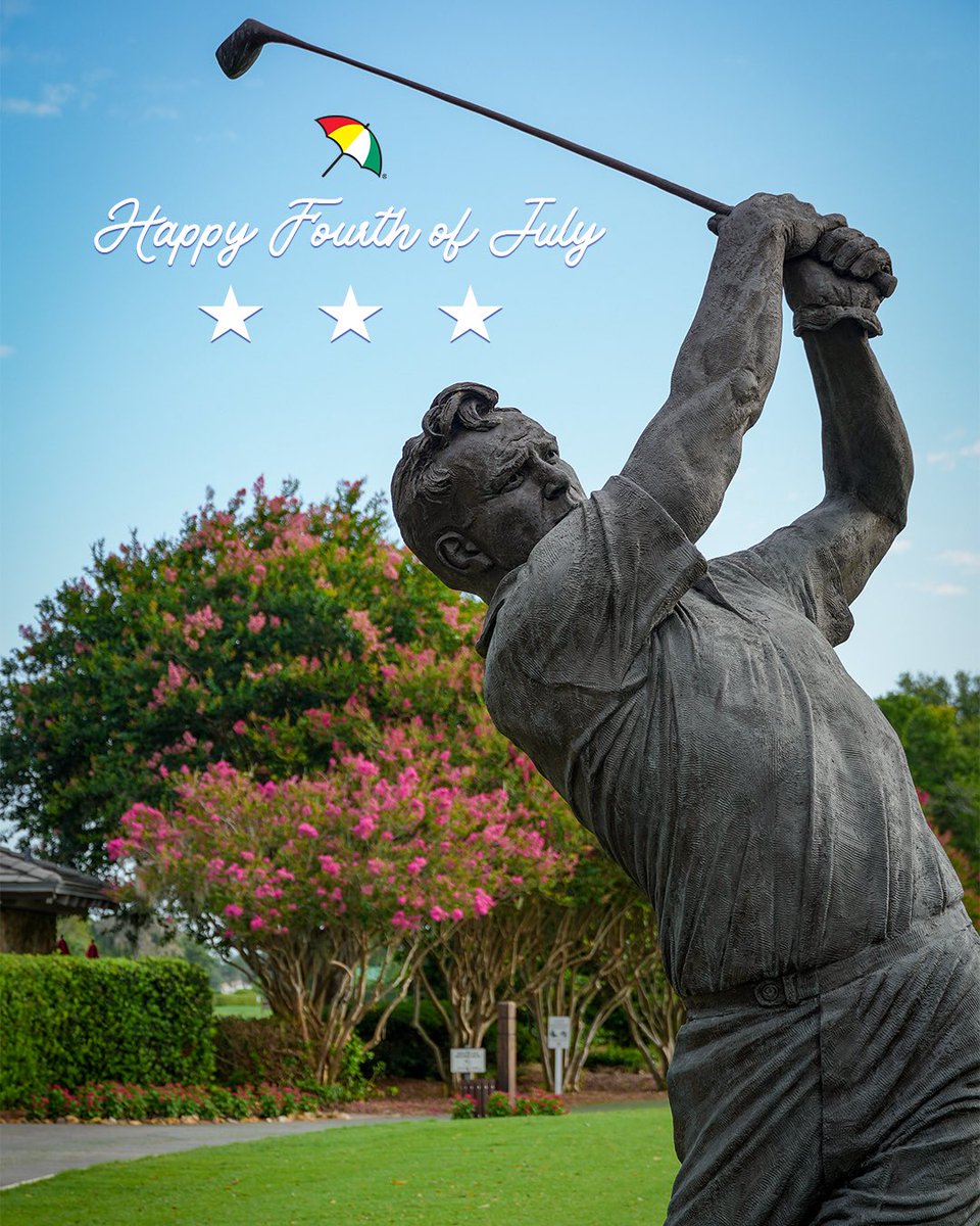 APBayHill's tweet image. From our corner of America to yours—here’s to family, freedom, and the beautiful game of golf. 🇺🇸
Happy Independence Day from everyone here at the Arnold Palmer Group!
#BayHill | #APInv | #ArnoldPalmer