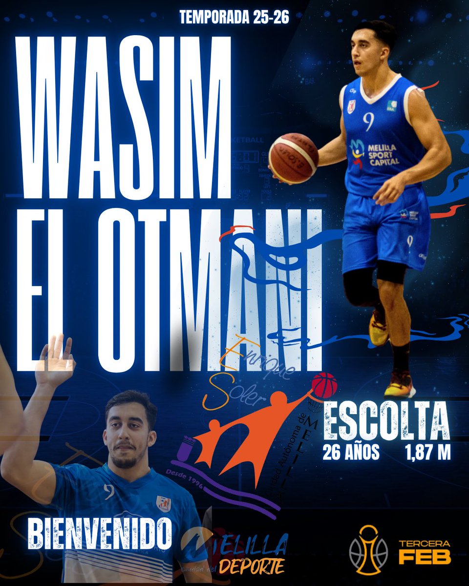 CAMESoler's tweet image. Wasim El Otmani regresa al Melilla Ciudad del Deporte Enrique Soler.

Noticia completa: cdenriquesoler.clupik.app/es/news/wasim-…