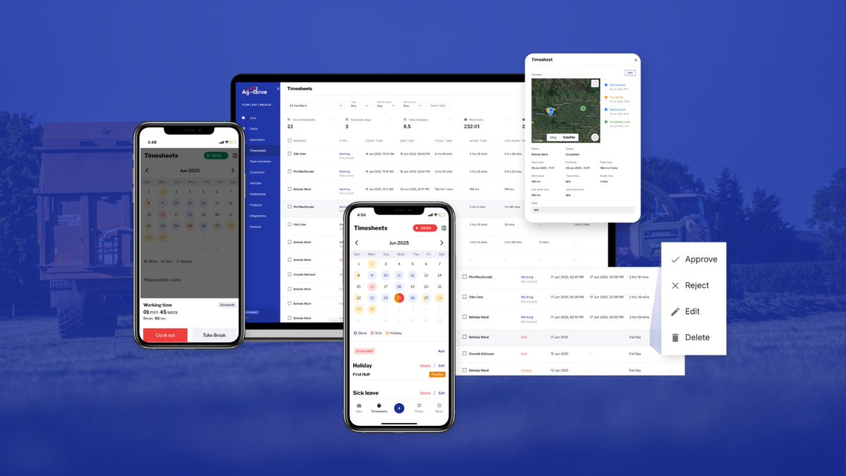 NEW UPDATE RELEASED ✅
Featuring:
⏰ Clock In/Out Timesheets with geotags
📈 Improved Timesheet Reports
📅 Improved Leave &amp; Shift Management
🗺️ New Field Caching
📲 Better Offline Mode
👉 Watch the tutorial video here: youtu.be/9AZKQmgSa64