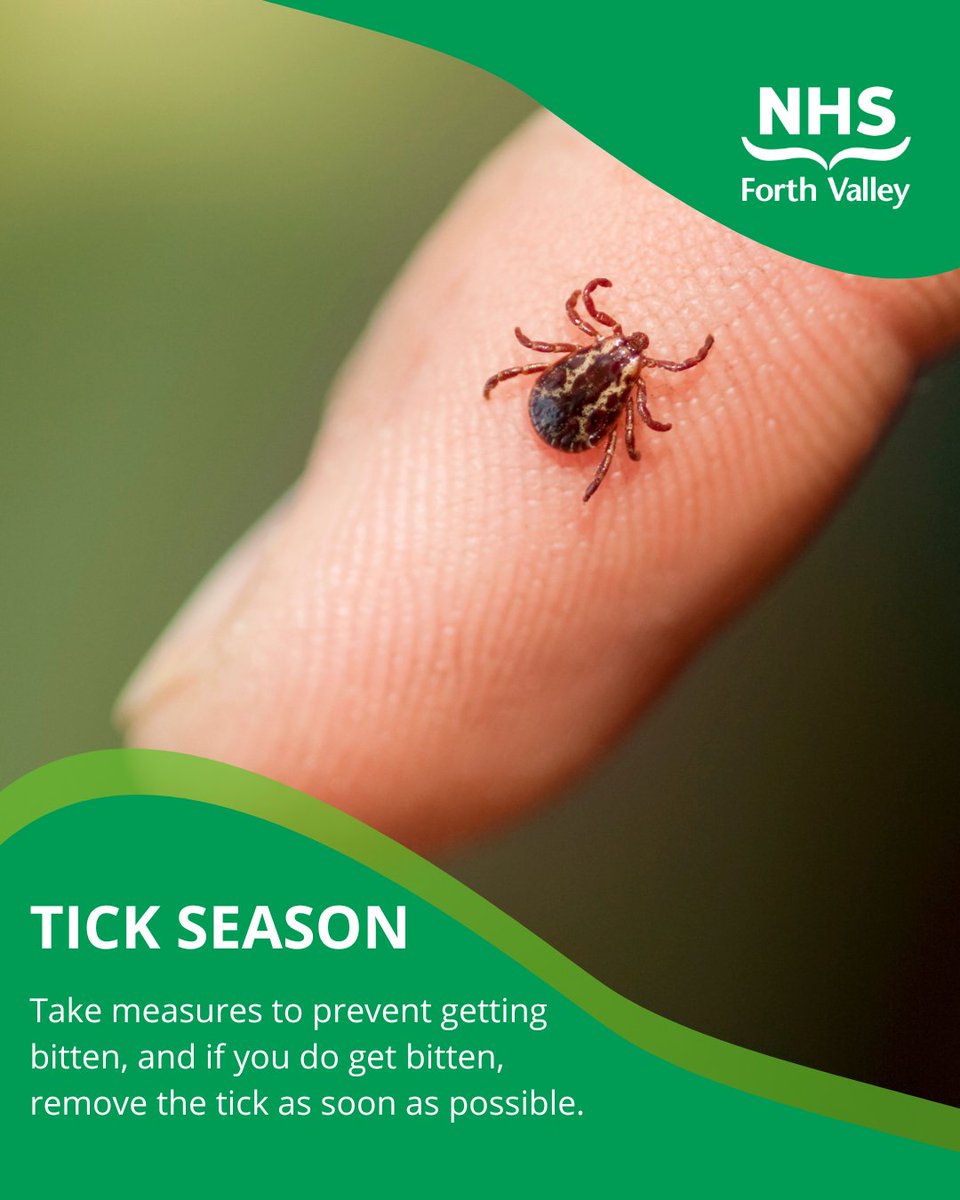 Lyme disease is spread by ticks and can be a serious condition if not treated early. If you find one on your body, remove the whole tick carefully.

If you get a red circular rash on your skin, or develop flu-like symptoms visit your GP or nhsinform.scot/lyme-disease for more info