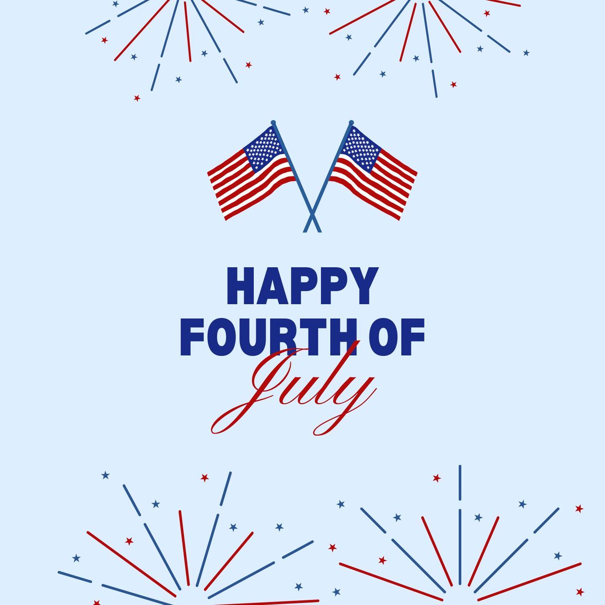 Whether you're watching fireworks, spending time with loved ones, or just soaking up the summer vibes—have a great Independence Day! ❤️🤍💙