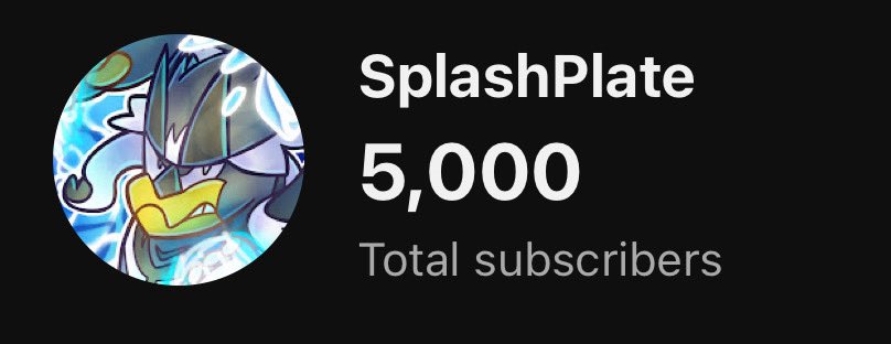 SplashPlateVGC's tweet image. 5,000 Subs man
I made this channel around a year ago as I was playing BSS everyday and thought making vids could be fun
What an amazing year, i’ve truly made some incredible friends and could not be happier. This is just the beginning, i promise. Invest in SplashPlate 📈