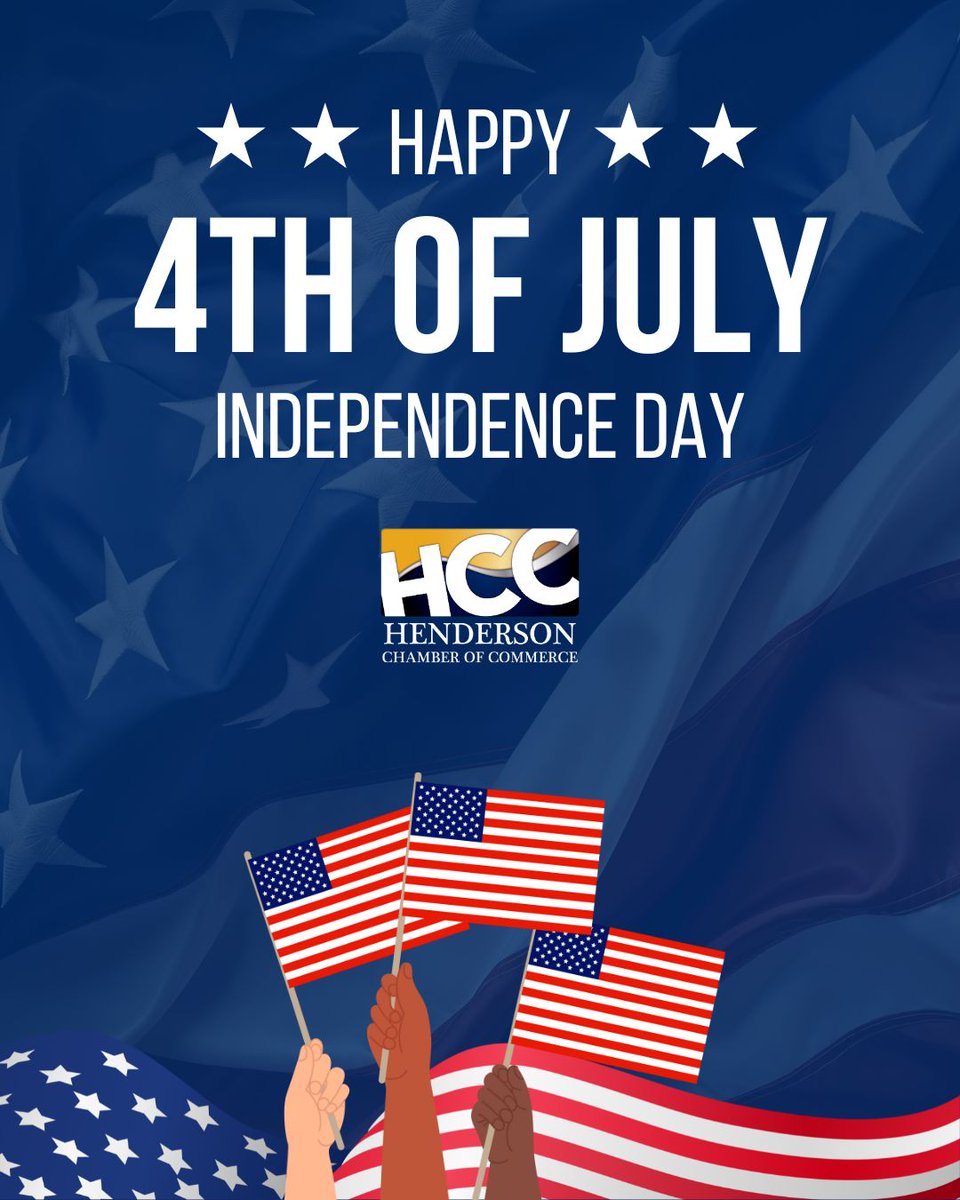 ✨ Happy 4th of July! Today, we celebrate the spirit of independence and community here in Henderson.