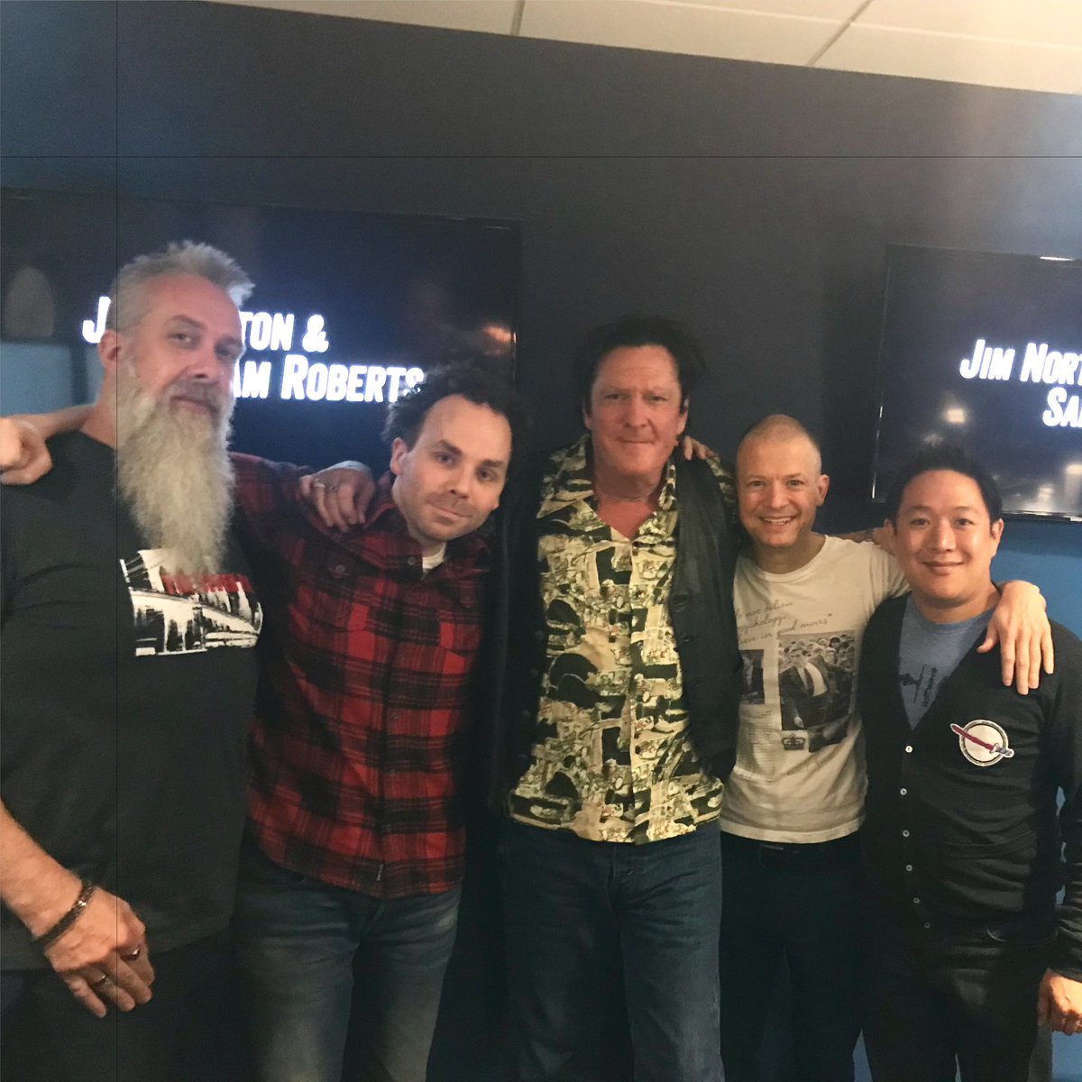 Bryan Johnson, Sam Roberts, Michael Madsen, Jim Norton and me. 2017.