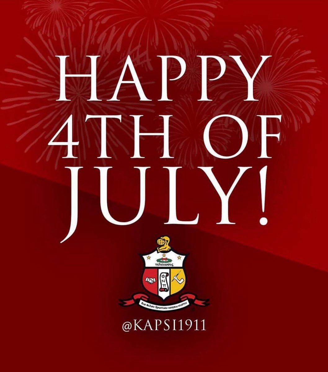 kapsi1911's tweet image. Have a safe and happy Independence Day from the Brothers of Kappa Alpha Psi Fraternity, Inc. #4thofjuly
