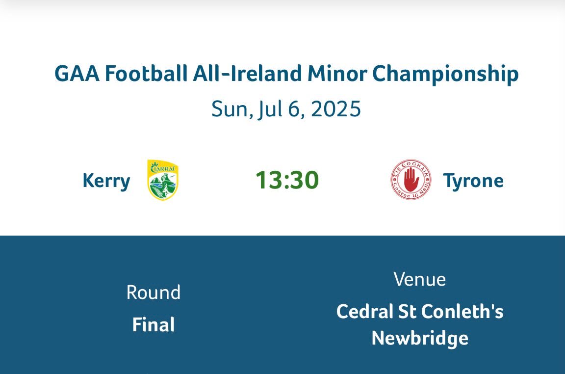 St. Conleth & Marys (@st_conleths) on Twitter photo Paid parking €5 available at St Conleth and Mary’s, W12VN26, 5 mins walk from the ground. Gates open at 11.30am <a href="/TyroneGAALive/">Tyrone GAA</a> Paid parking €5 available at St Conleth and Mary’s, W12VN26, 5 mins walk from the ground. Gates open at 11.30am <a href="/TyroneGAALive/">Tyrone GAA</a>