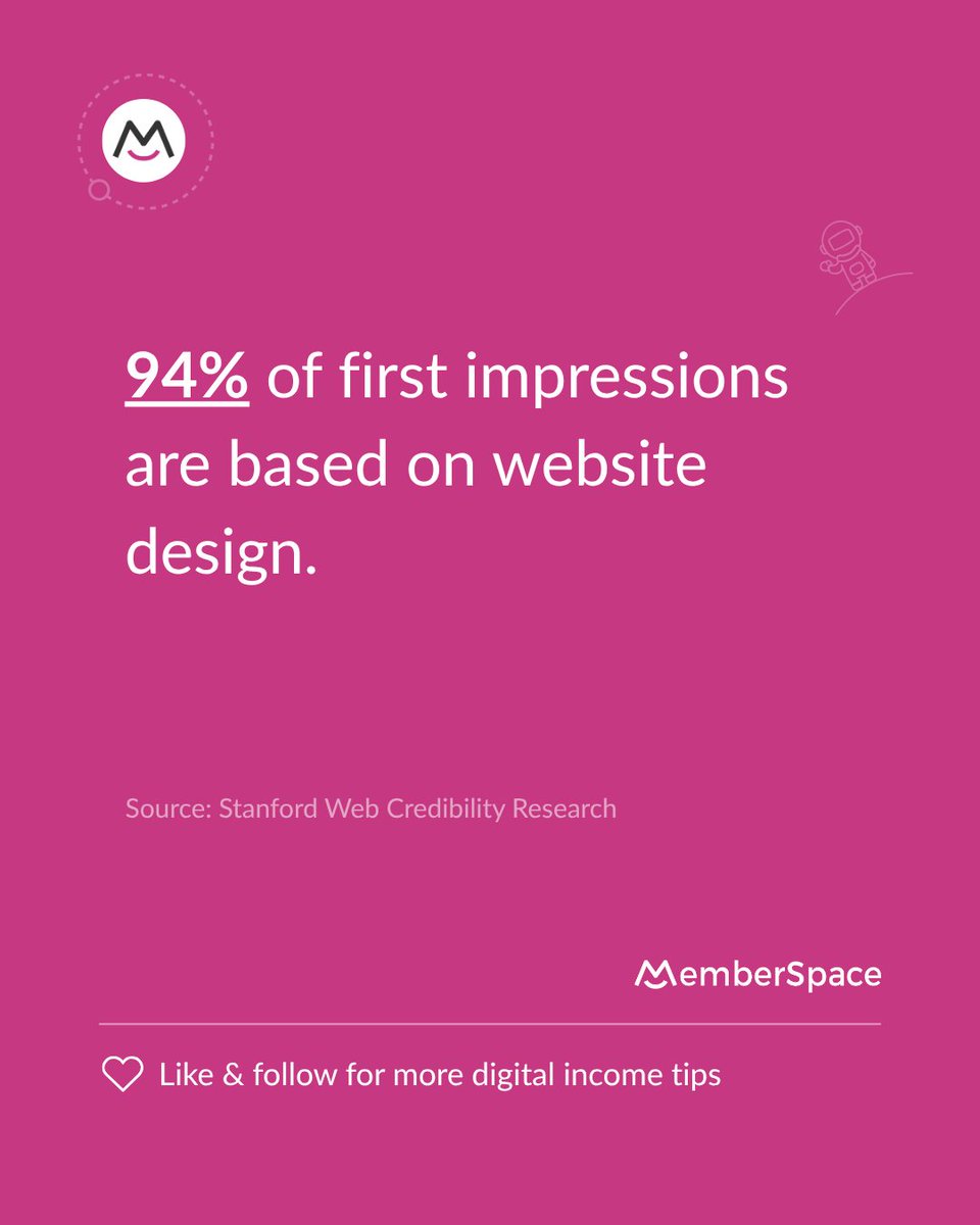 memberspace's tweet image. Does your homepage pass the vibe check? 🤝✨
#webdesigntips #membershipwebsite #nocodetools #UXdesign #creatortools #memberspace