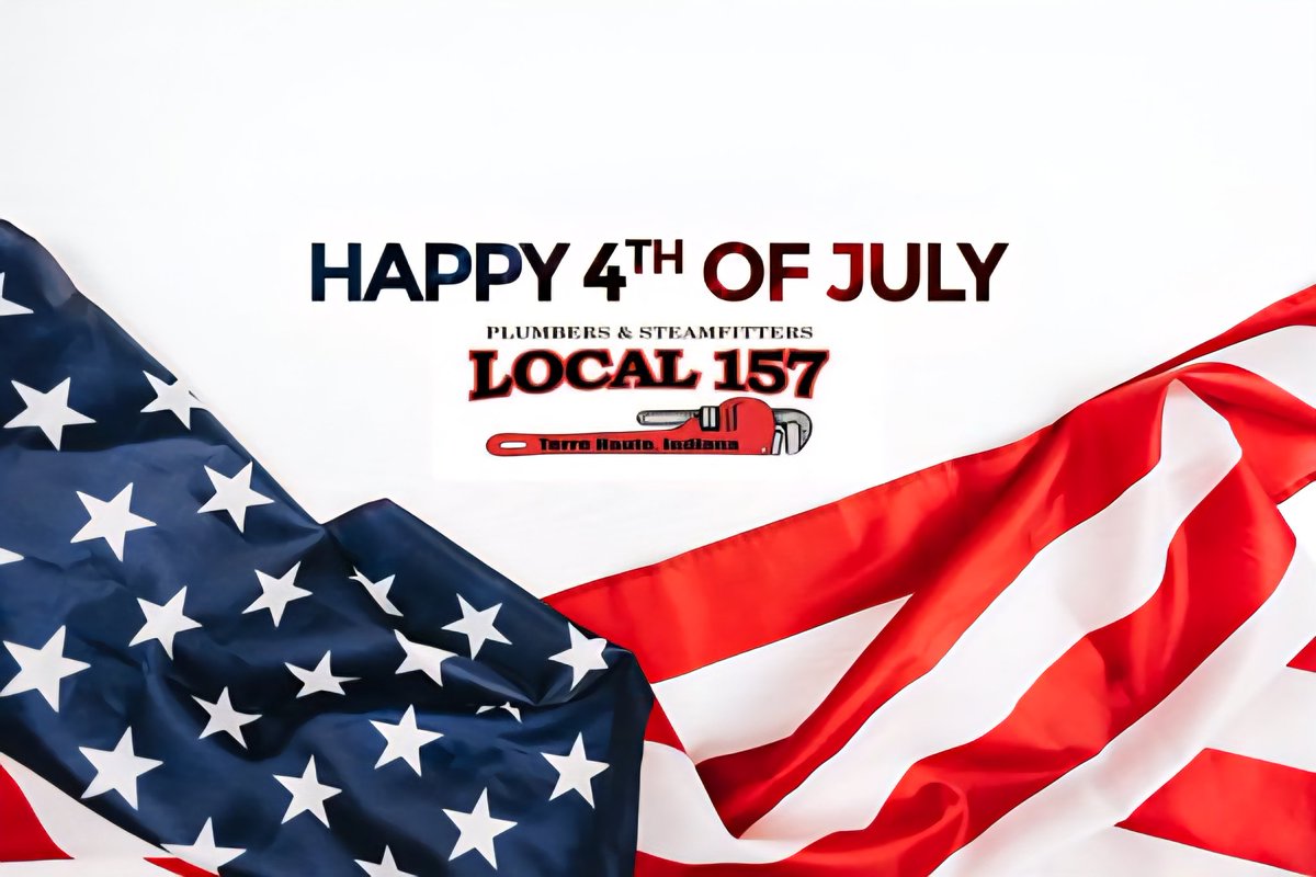 GofourthTom's tweet photo. @kentucky811 Happy 4th of July from Plumbers &amp; Steamfitters Local 157 and the United Association. https://t.co/ZdRgdxKbcK