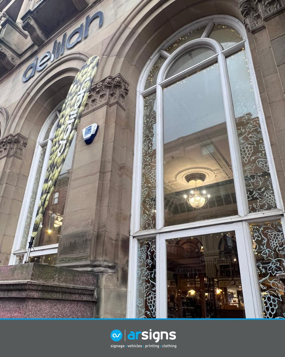 Recognisable to probably all Nottingham residents, Delilah Fine Foods' stunning frontage has been made all the more impressive.

If you’re heading to one of the best brunch spots in town keep an eye open for our subtle but beautiful window graphics!