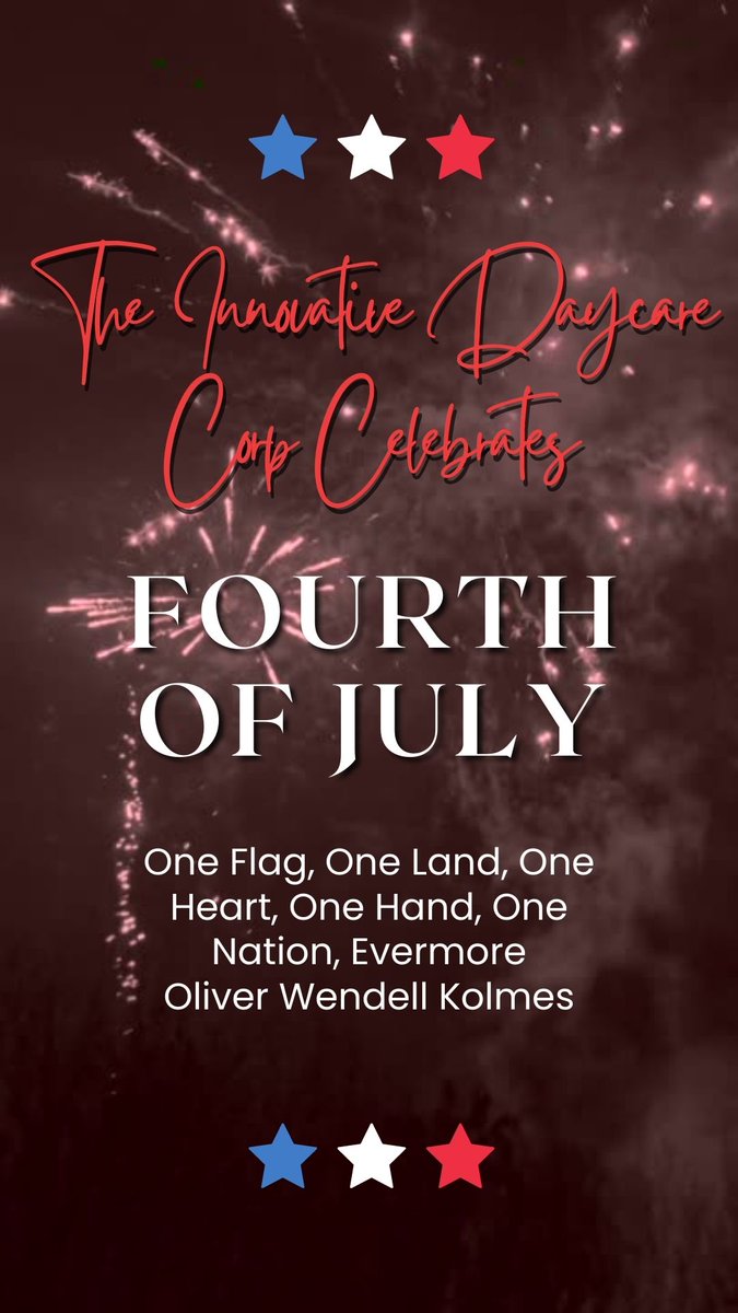 🇺🇸 Happy 4th of July!
Today, we celebrate freedom and the opportunity to advocate for children &amp; families in our community.
Wishing everyone a safe, joyful Independence Day! 🎆💙❤️