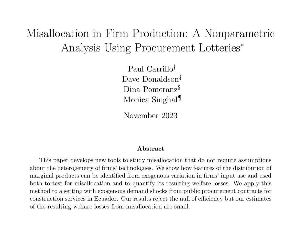 How important is misallocation? Misallocation could take the form of a large markup for an industry, or it could be a dispersion of markups between firms. This might seem super technical, but it actually completely blows up what we know about markups.