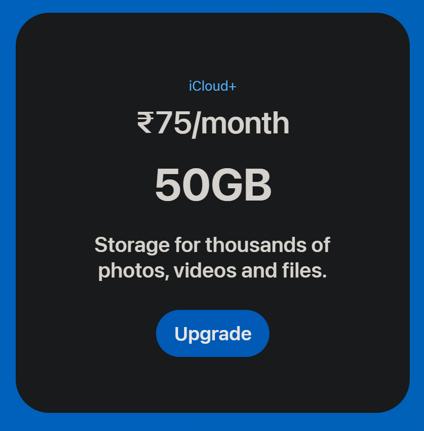 chanimehro's tweet photo. Hey @Apple  @AppleSupport this is false advertising, since you take away the free 5GB of storage space, so effectively it's 45GB. https://t.co/f3u53c1HQg