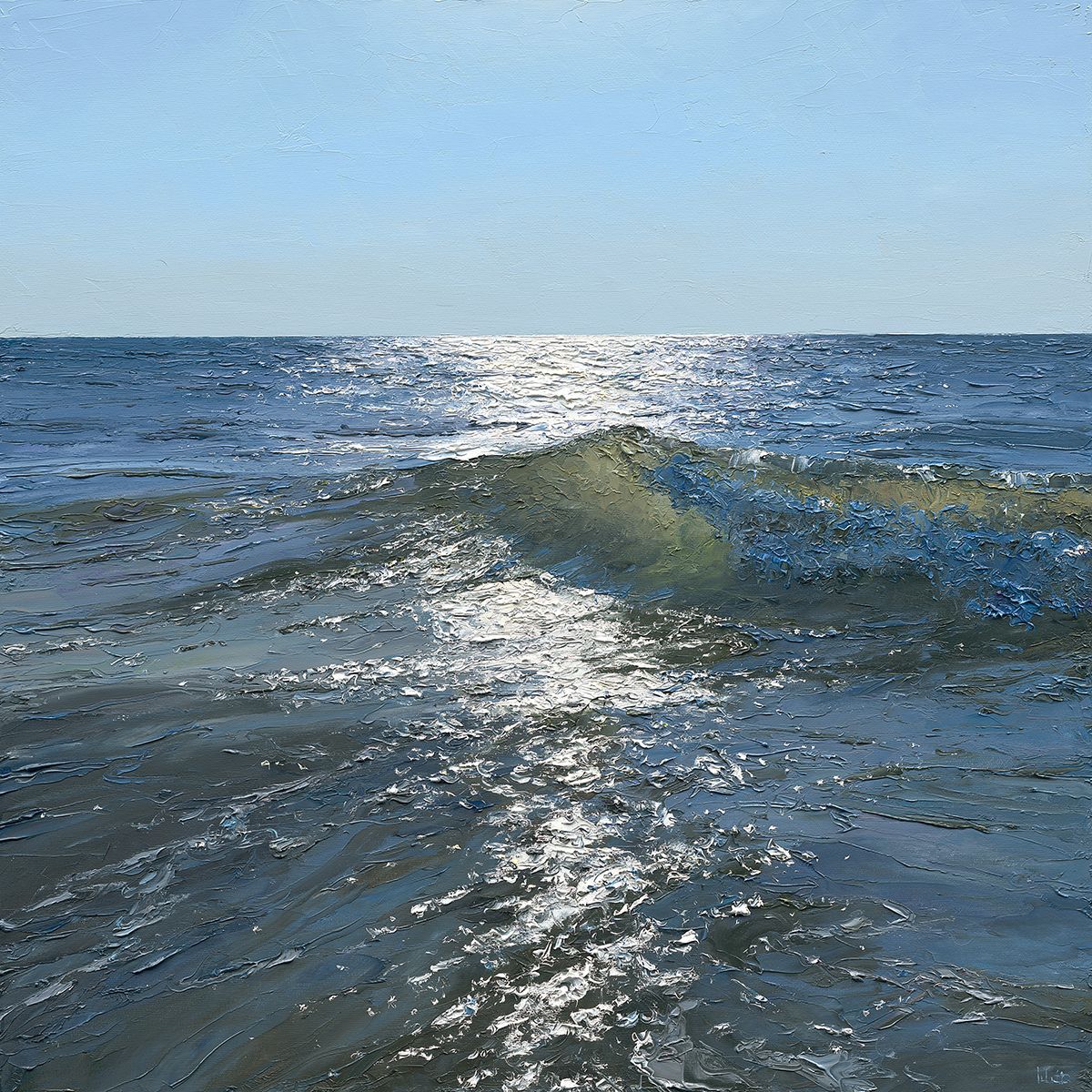 Wave in Backlight, Peter Witt
German, b.  1966-
Oil on canvas
