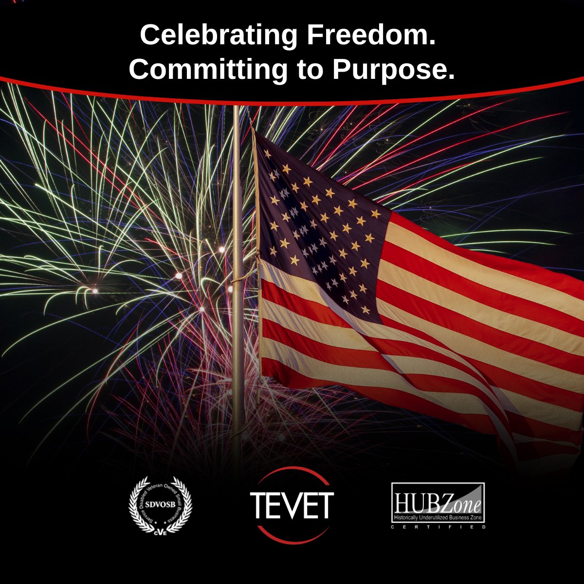 TEVETLLC's tweet photo. This Fourth of July, we honor the heroes, past and present, who protect our freedom. 

At TEVET, we are proud to serve the warfighter, behind the scenes, supporting mission-critical tech and logistics with pride, purpose, and gratitude.

#IndependenceDay #VeteranOwned https://t.co/jfCIthGkfg