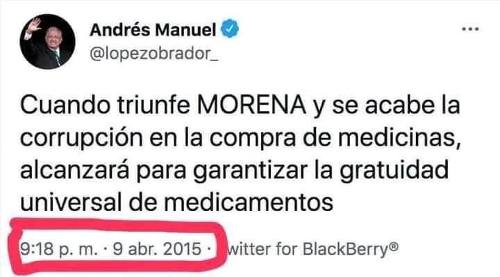 ¡Vamos a estar mejor que Dinamarca! Decia Lopez Obrador, ni la actual Presidenta, ni los dichos por los Legisladores de Morena, han hecho algo para que se tenga medicamentos en los Hospitaleles y Clínicas en nuestro Pais . Estábamos mejor cuando decían que estábamos peor.