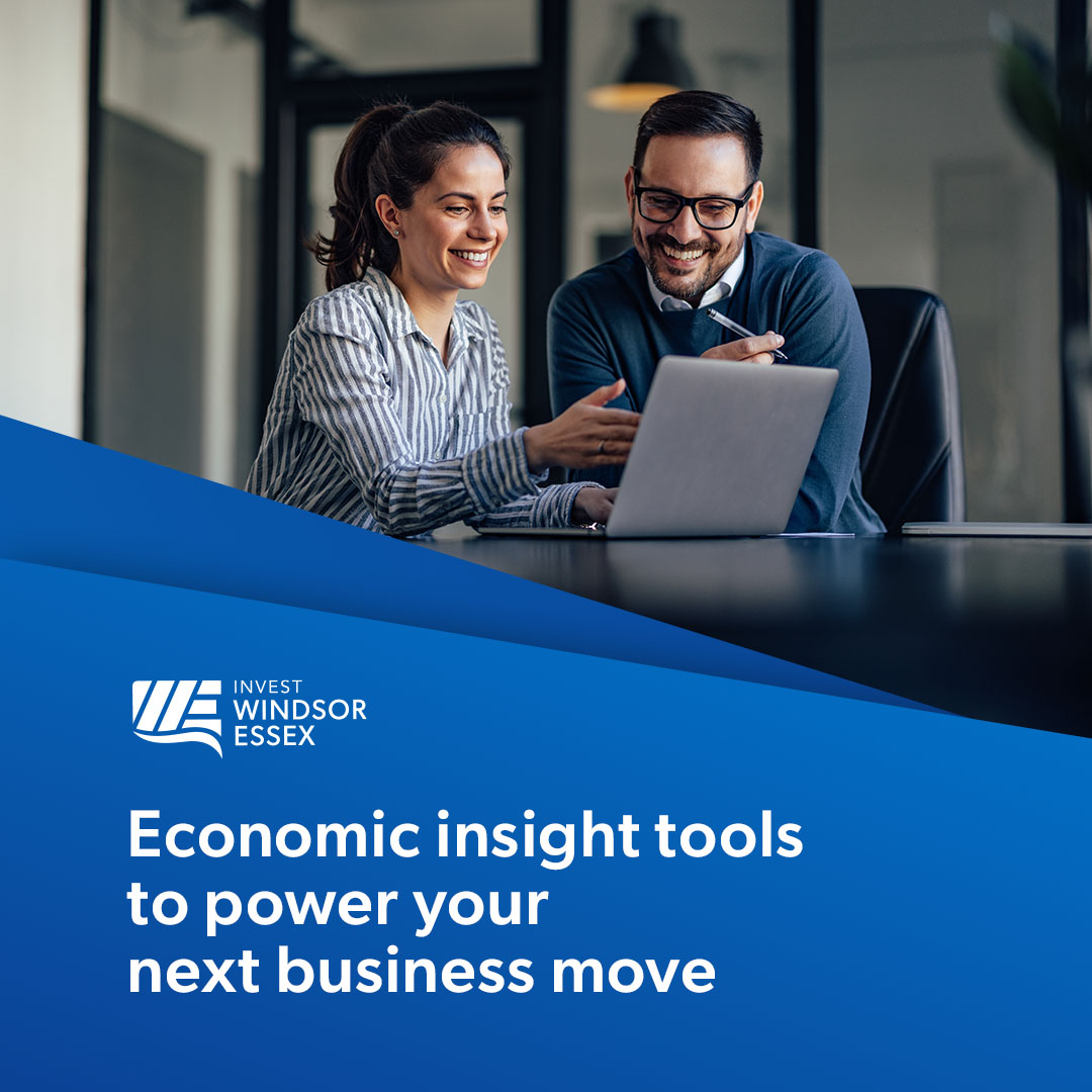 Thinking of investing or growing your business in #WindsorEssex? 

Explore our FREE and easy to use interactive Data Centre Tool, for: 
📍 Demographics 
🏗️ Community profiles 
📊 Labour force statistics 
🚚 Industry insights 
📈 Talent pipeline advantages and more