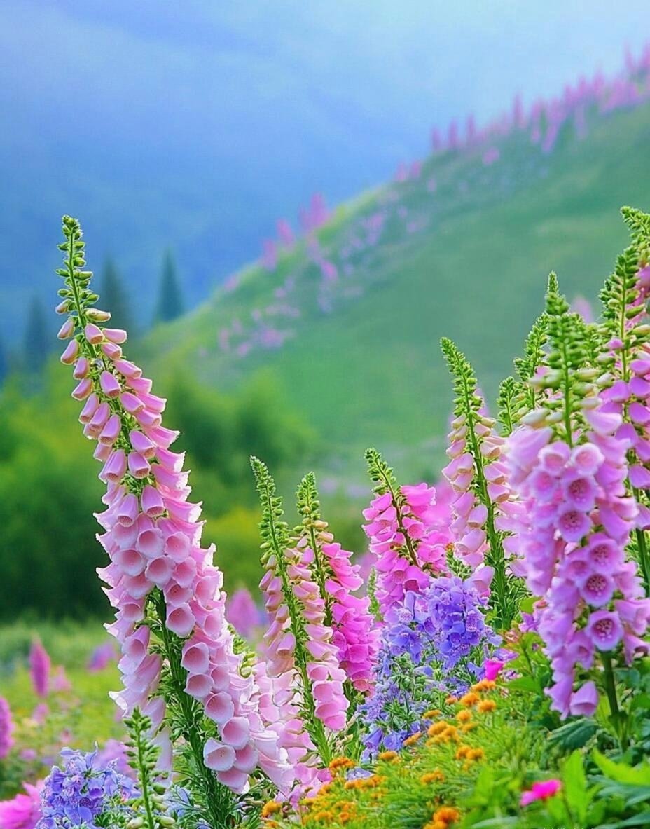 这条花径美得醉人，宛如童话仙境。风过处，落英缤纷，令人心驰神往。蝶舞其间，暗香浮动，恍若置身梦幻画卷。