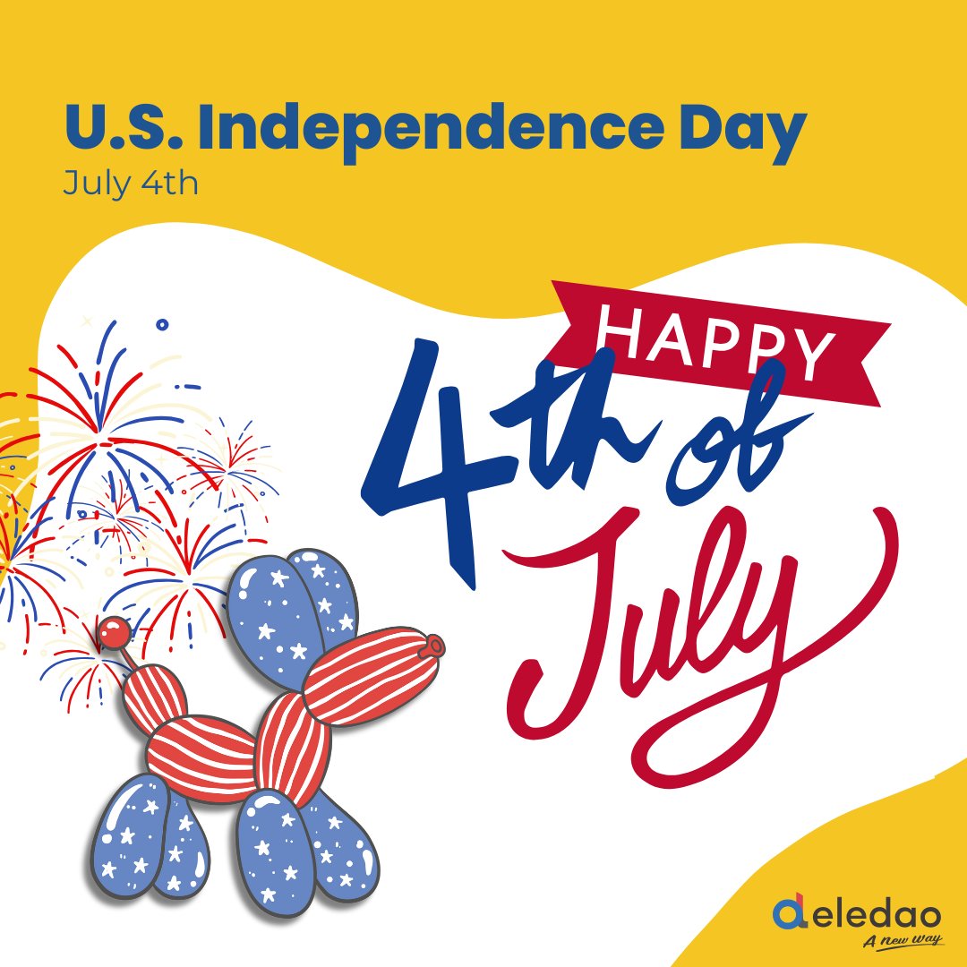 Enjoy the fireworks! Happy 4th of July from your friends at Deledao! 🇺🇸✨